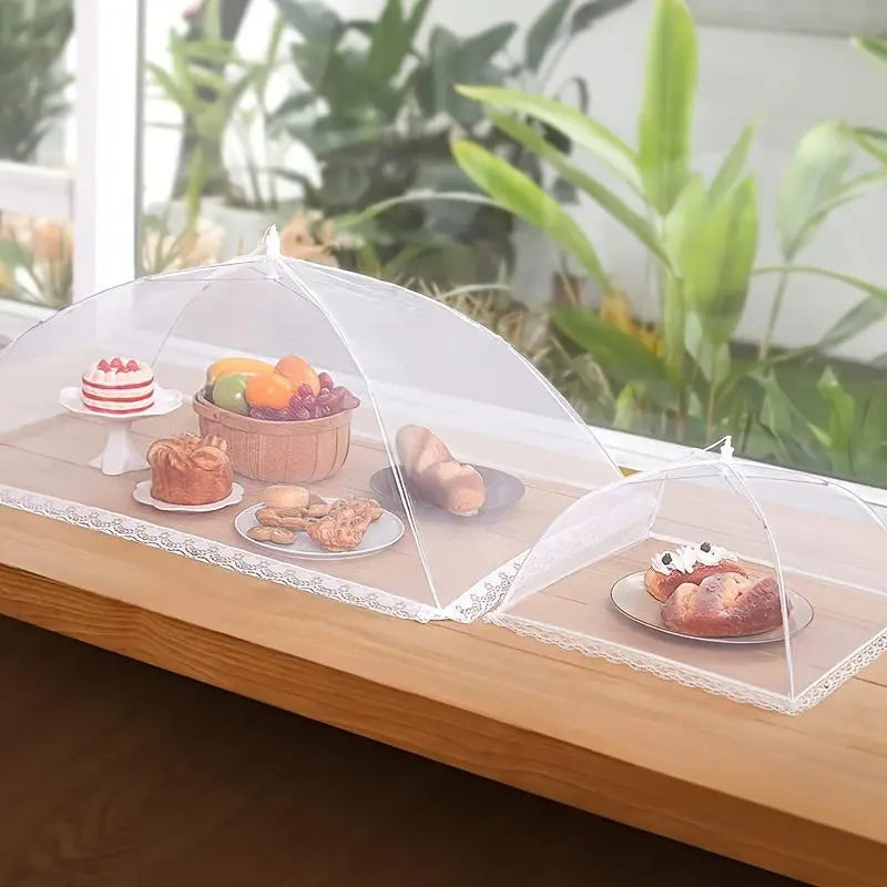 Foldable Mesh Food Cover, Lightweight Portable Food Tent, Picnic Supplies, Ideal for Outdoor Picnics, Bbqs & Parties, Covers for Food Containers, Hygiene