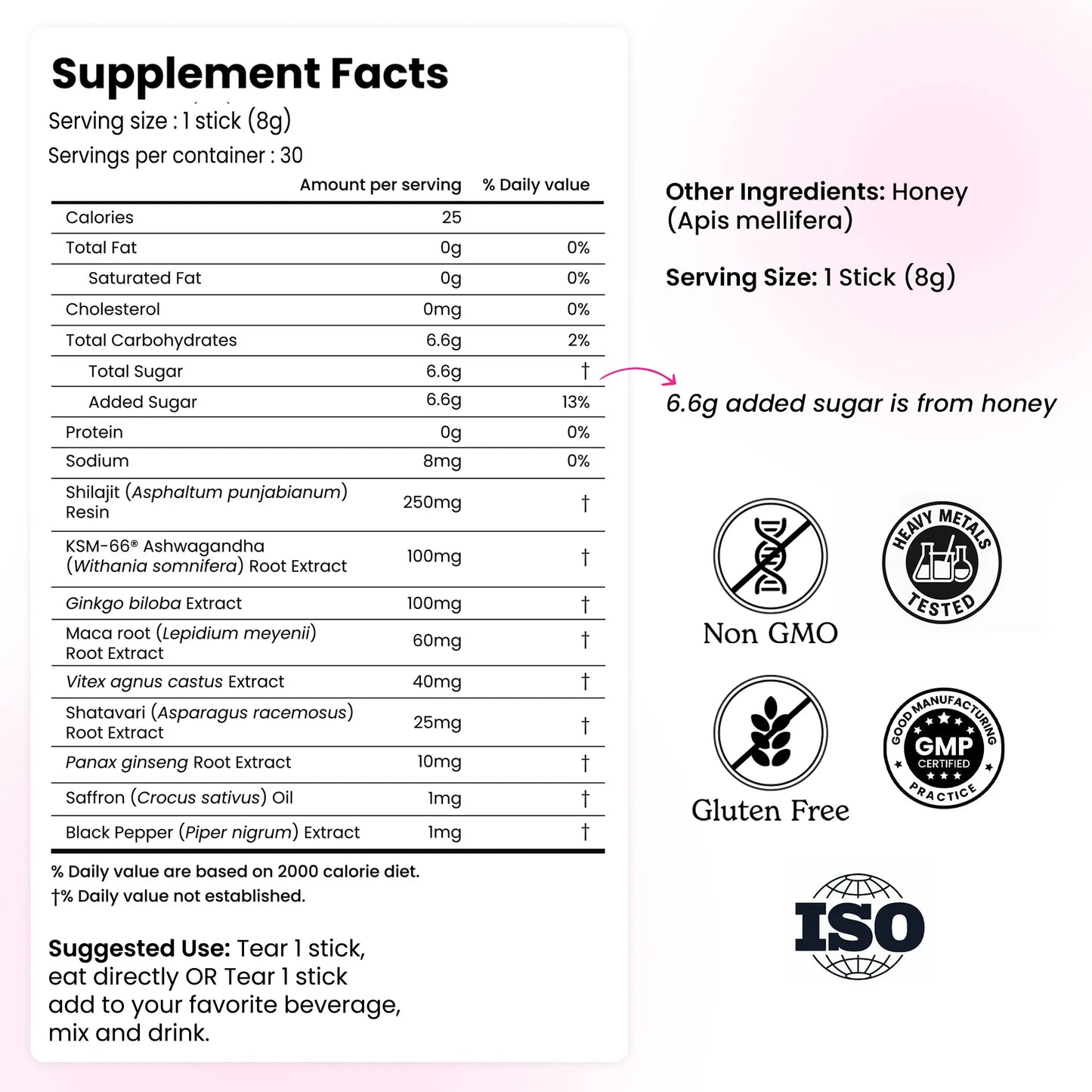Betteralt Energy Pro Sticks for Her | 10-In-1 Ayurvedic Energy & Vitality Formula | Zero Added Sugar | 3Rd Party Lab Tested | 30 Sticks