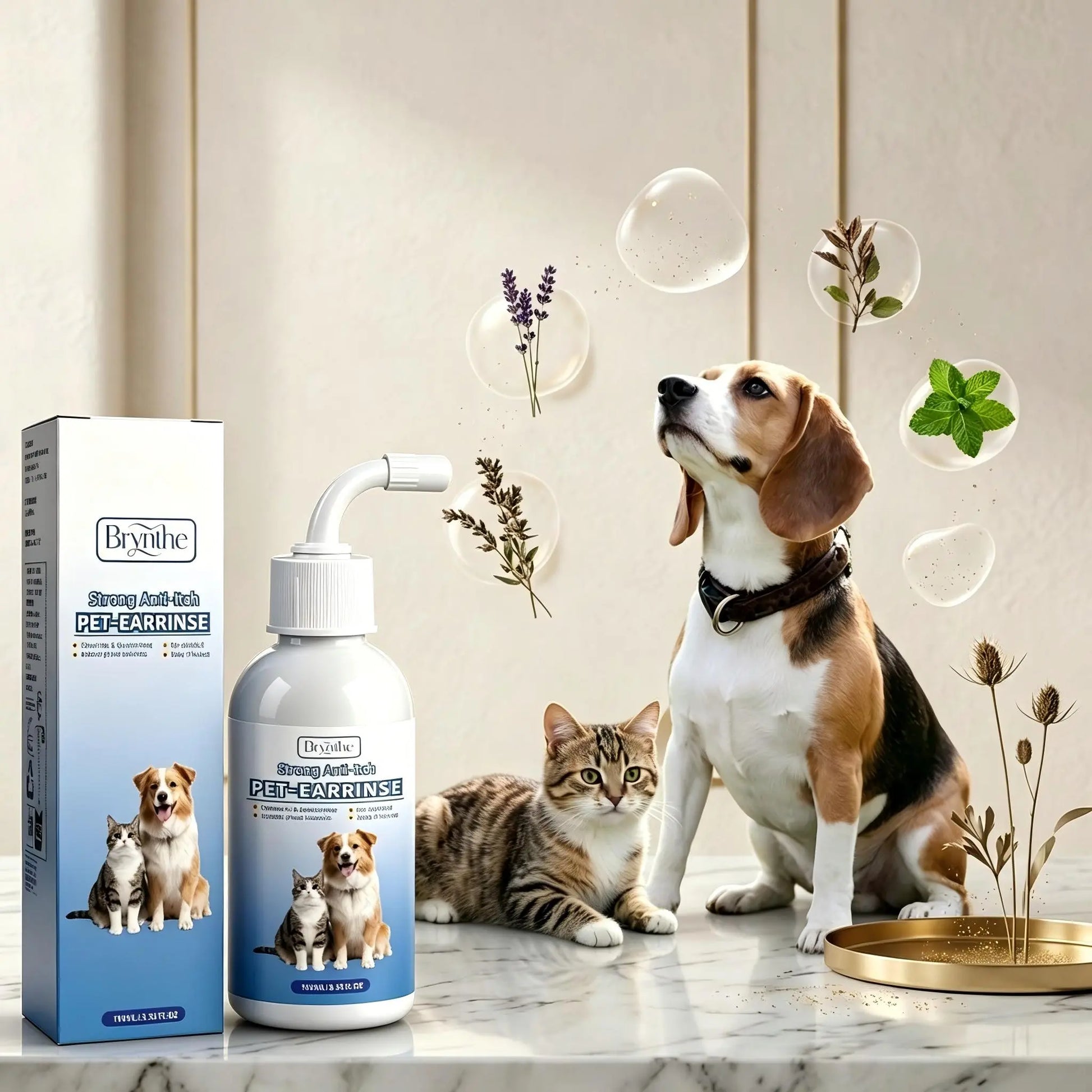 Gentle Pet Ear Wash | Odor-Free Cleaning for Dogs & Cats