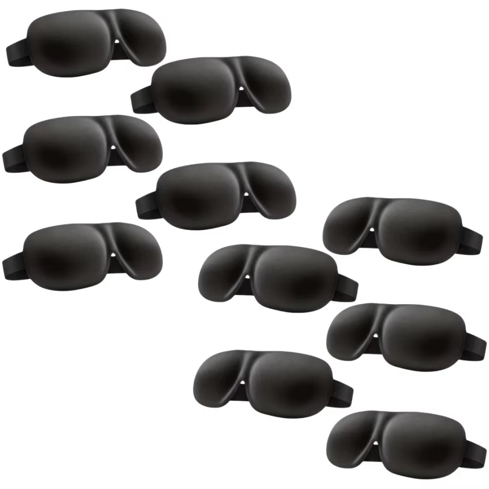 3D Contoured Sleep Mask 100% Light Blocking Eye Mask Ultra-Soft Skin-Friendly Material Breathable Eye Cover for Rest Travel Yoga