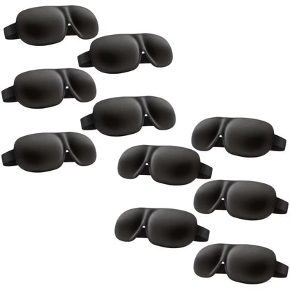 3D Contoured Sleep Mask 100% Light Blocking Eye Mask Ultra-Soft Skin-Friendly Material Breathable Eye Cover for Rest Travel Yoga