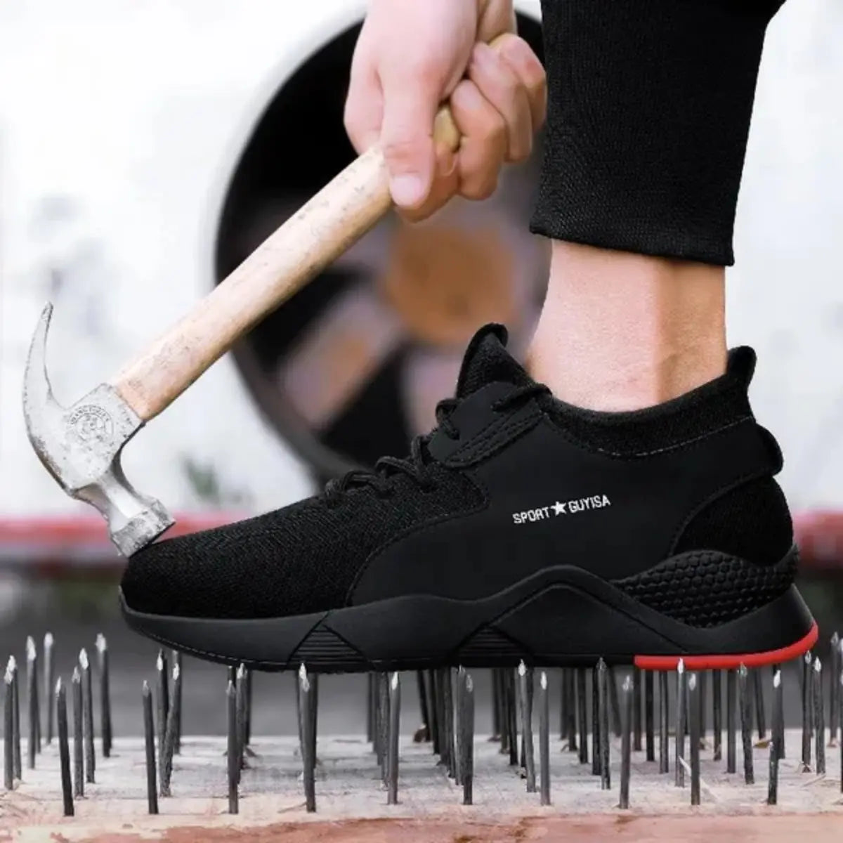 Steel Toe Shoes Kevlar Fiber Safety Shoes for Men Breathable Work Shoes Hiking Climbing Shoes Labor Shoes anti Collision Shoes plus Size