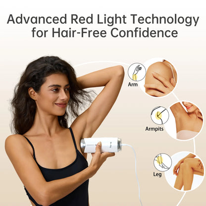 AMIFIY Painless IPL Laser Hair Removal Machine for Women Men with Ice Cooling 3 Intensity Levels 2 Treatment Modes Face Body Kit Razor Glasses Home Use