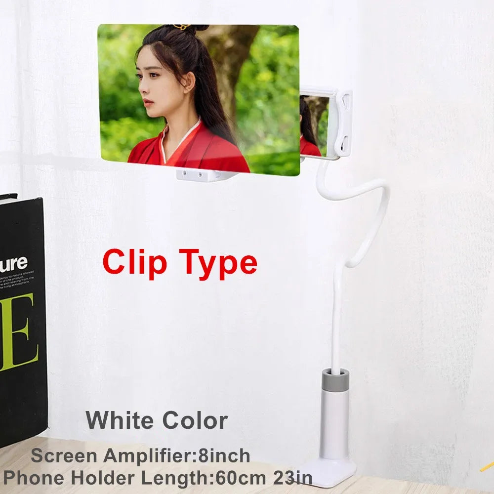 3D HD Mobile Phone Screen Magnifier Desktop Screen Amplifier Phone Holder for Iphone XS MAX Galaxy 4.5-7.0 Inch Smartphone Movie
