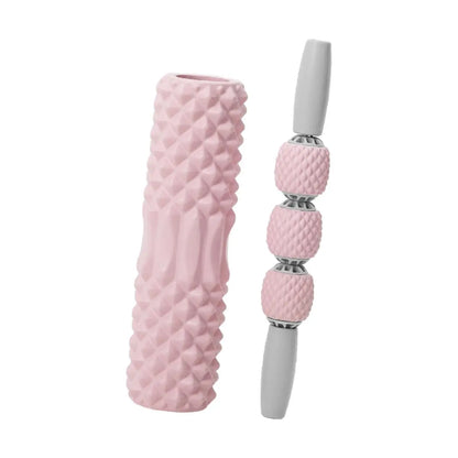 KEEP Foam Roller Set for Deep Tissue Muscle Massage, High Density Fitness Exercise Foam Roller, Massage Roller, Massage Ball, Resistance Band, for Whole Body