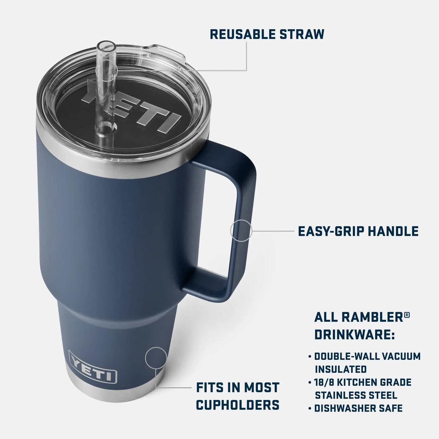 Rambler® 42 Oz Straw Mug