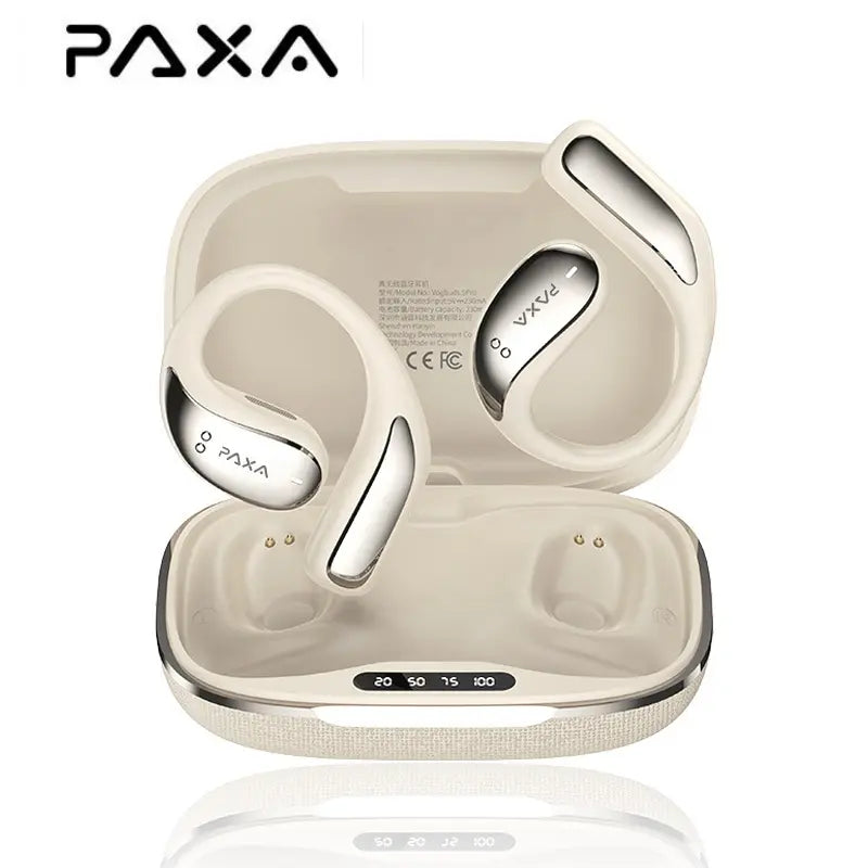 【Free Shipping】Paxa Vogbuds 5 Pro OWS Smart Voice Assistant Headset,Dynamic Stereo Sound Earbuds with ENC Call Noise Canceling Mic, Digital Battery Display