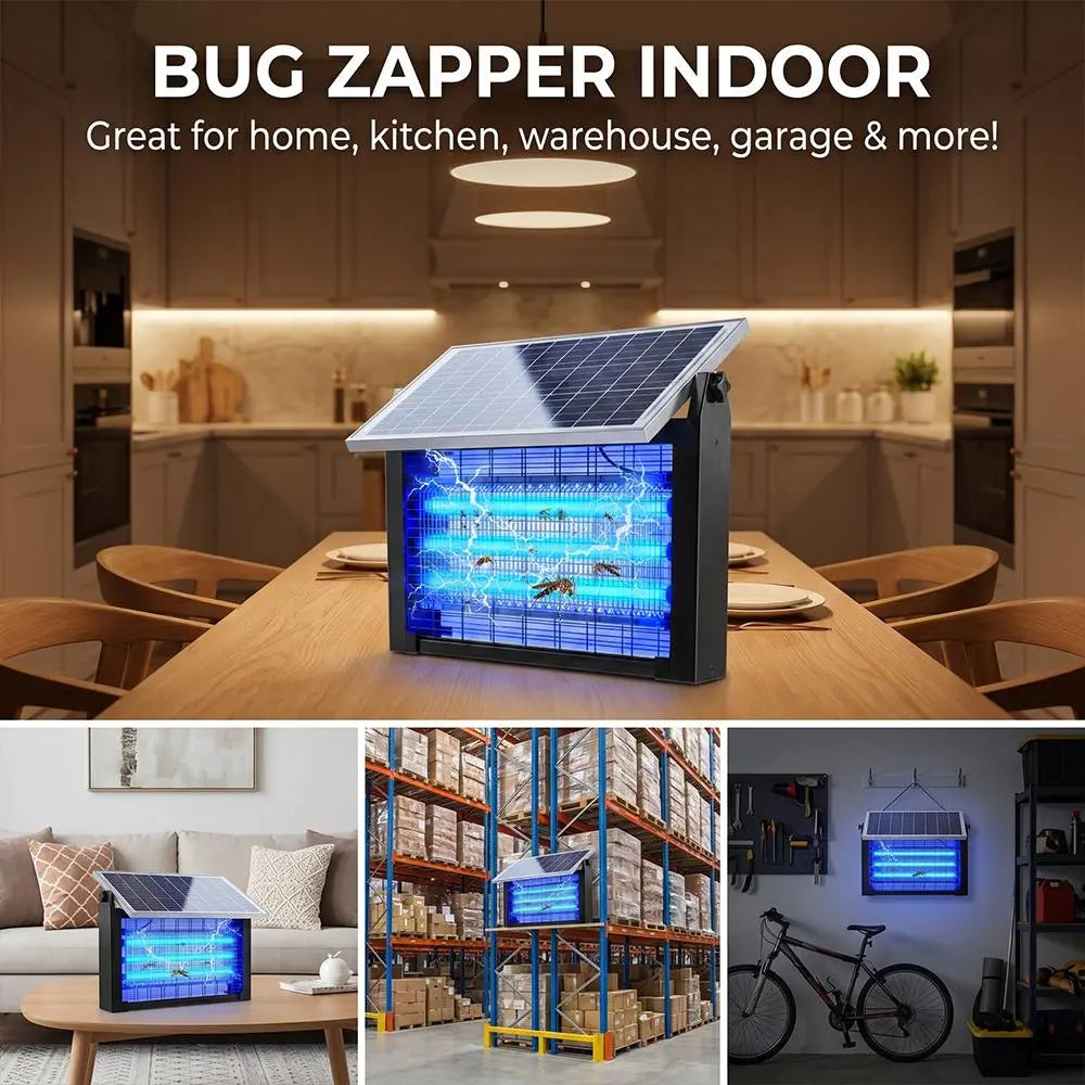 【Summerfinds】2Pack Outdoor 20W High-Power Rechargeable Electronic Mosquito Zapper Light, Waterproof Insect Killer with 3 Tubes, Dual Charging, 6000Mah Battery, for Summer Outdoor Fun,Summerwins