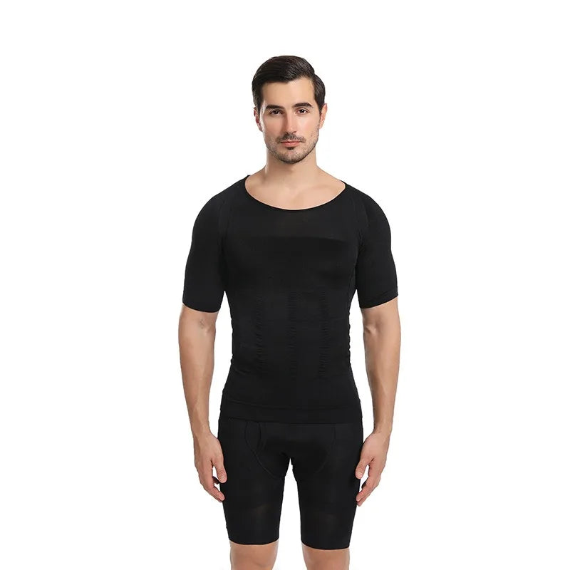 INSELLE Men Body Shaper Slimming Compression Vest Undershirt Seamless Waist Trainer Tank Top Belly Control Weight Loss Shapewear
