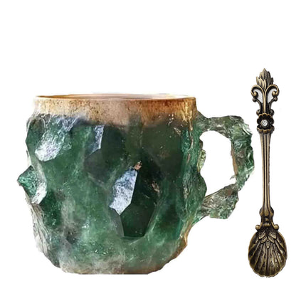 Mineral Crystal Coffee Mug 2025 New Multi-Colored Elegant Crystal Christmas Mugs Gift for Home and Office Kitchen Supplies