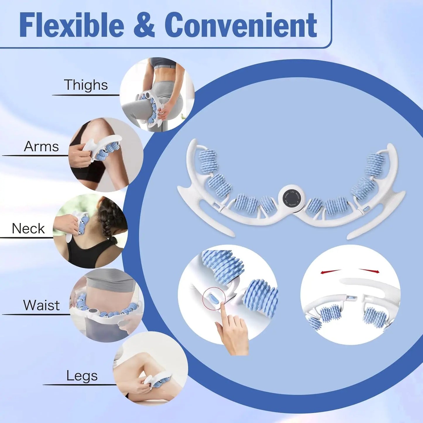 Manual Leg Roller Tool for Daily Stretching and Fitness Relaxation