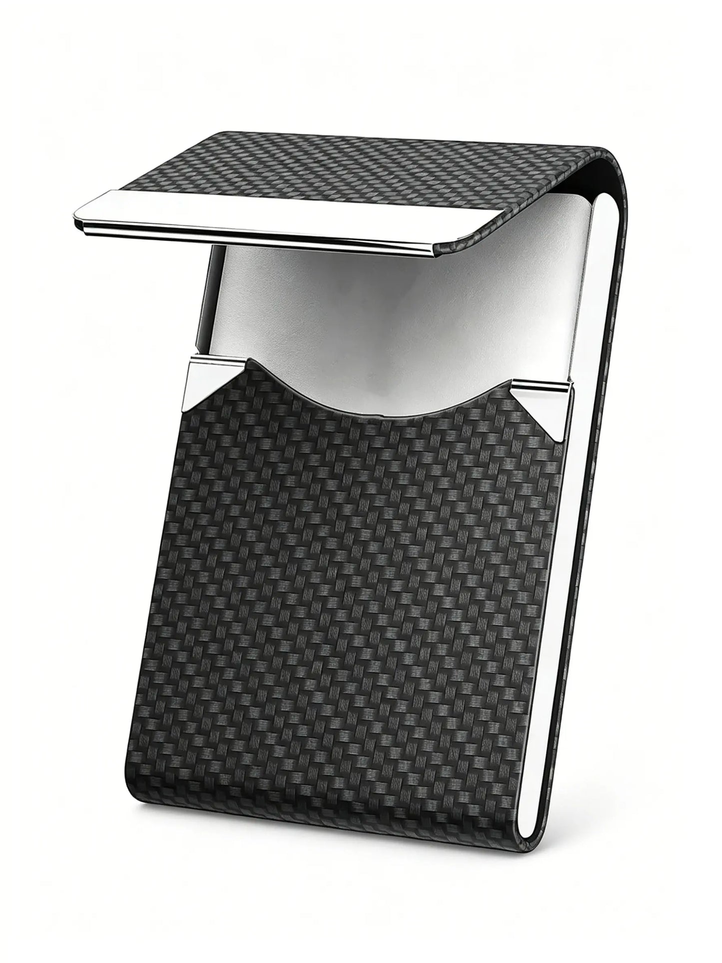 Carbon Fiber Pattern RFID Blocking Slim Metal Money Clip Wallet, Anti-Skimming Card Holder, Daily Use for Men and Women, anti Theft Wallet, Rfid Blocking Wallets