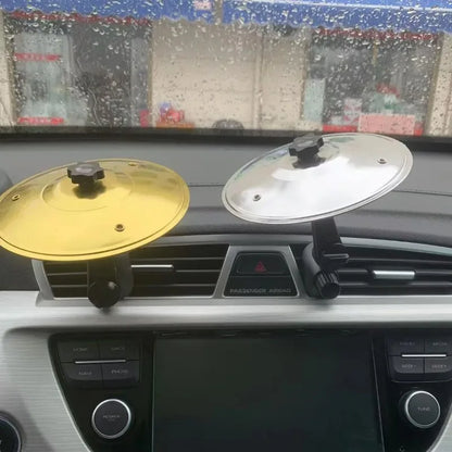 Clip-On Mini Air Vent Musical Drum, Alloy Saucer Car Car Dashboard Cymbal Air Outlet Stainless Steel Drum Cymbal Easy to Install