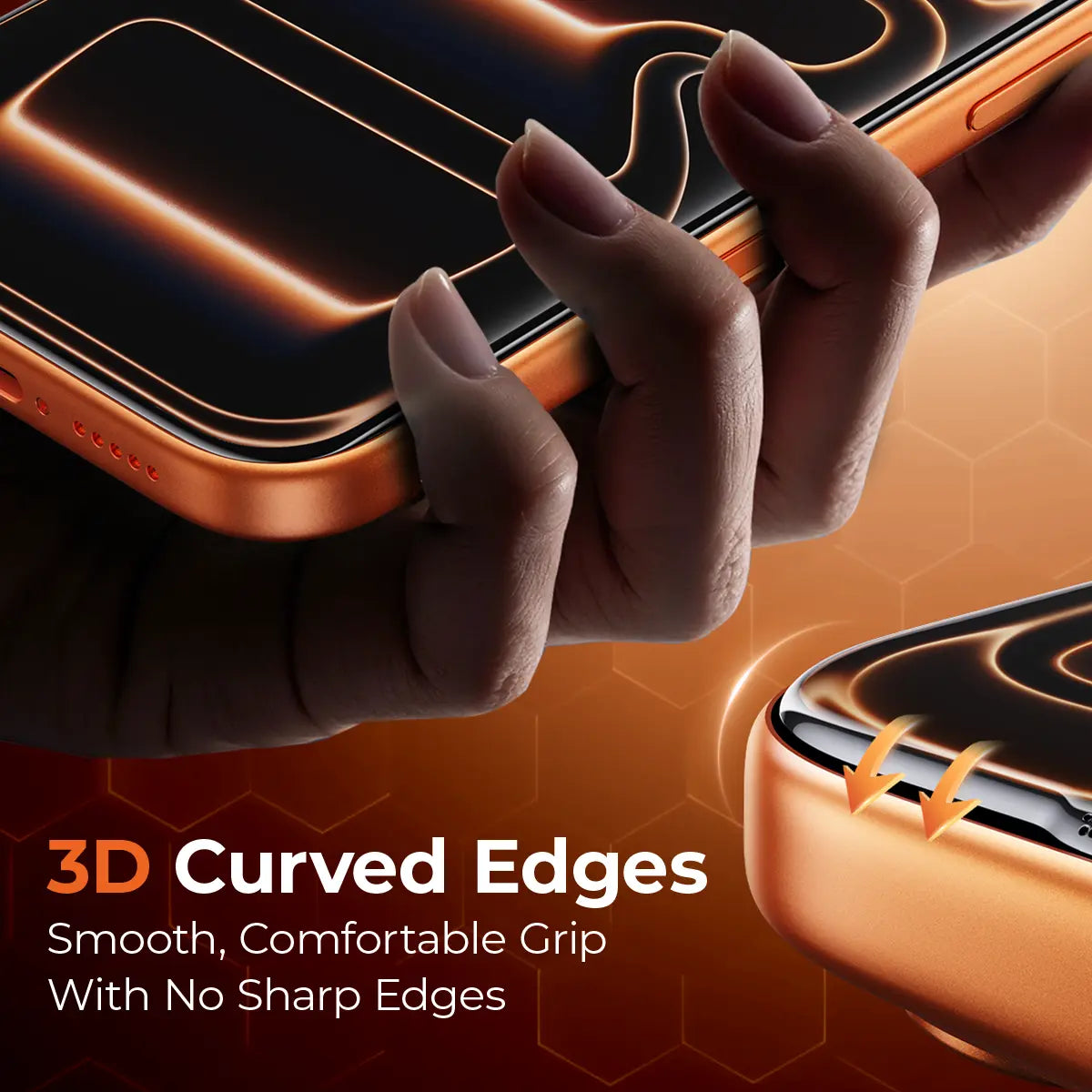 MAGIC JOHN AR Anti-Glare HD Screen Protector for Phone, Outdoor Sunlight Clear Viewing | Ultra-Thin Black Border Full Coverage | 3D Curved Edge Smooth Touch | Earpiece Dust Protection | Scratch & Impact Resistant | AR Clarity / 28° Privacy Options