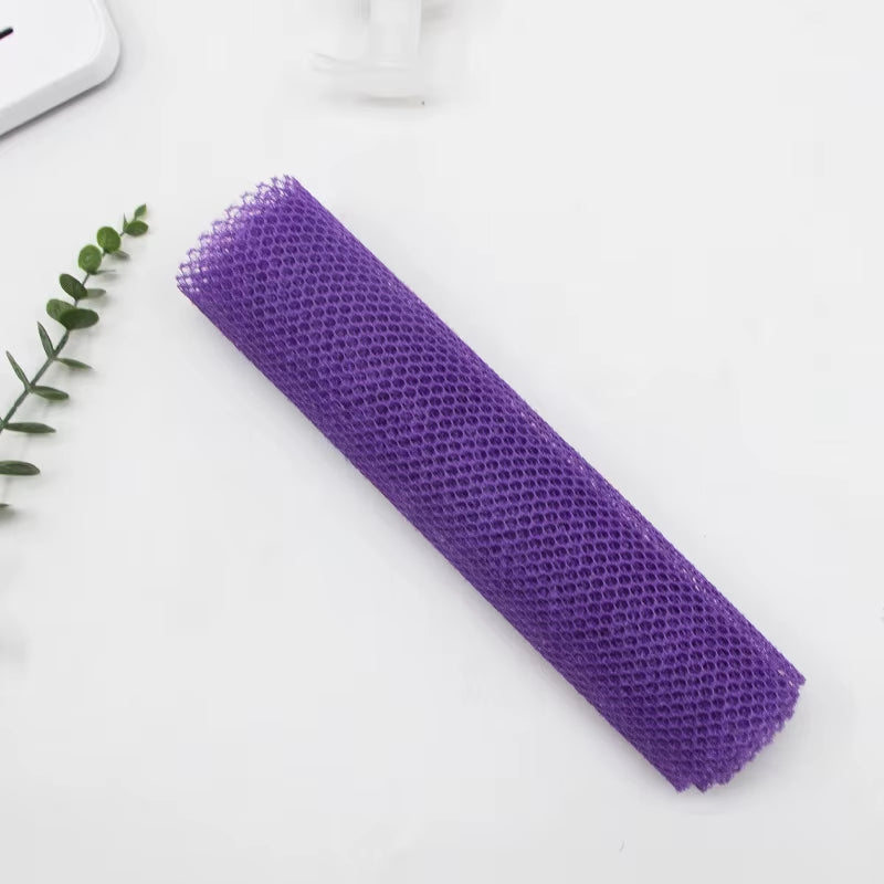Mesh African Net Bath Sponge Water-Absorbent Long Strip Shower Scrubber Quick Foaming Lightweight Exfoliating Bath Towel