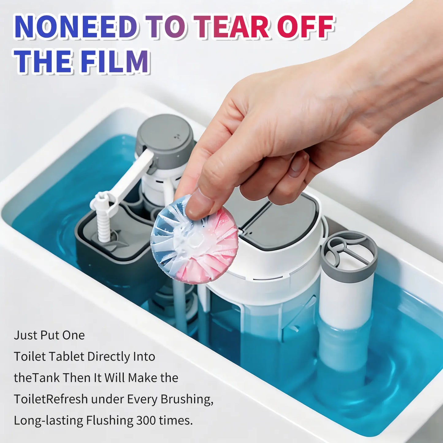 SOPAMI Dual-Color Toilet Bowl Cleaner - 2-In-1 Clean & Deodorize