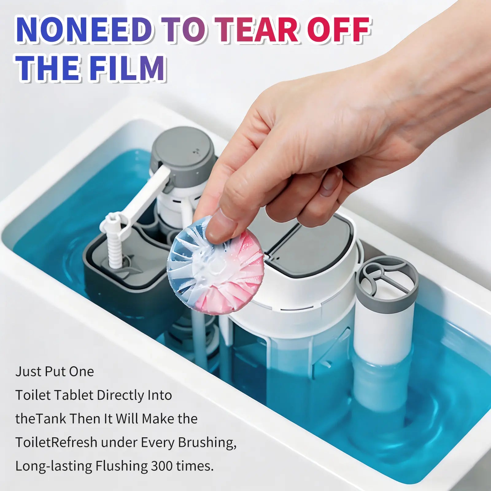 SOPAMI Dual-Color Toilet Bowl Cleaner - 2-In-1 Clean & Deodorize