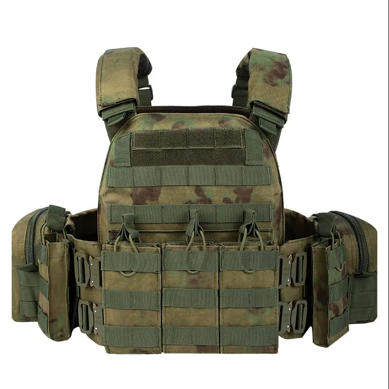 YAKEDA VT-6031-6 Active Tactical Chest Vest, 600D Polyester Tactical Gear, Protective Equipment for Sports Activities