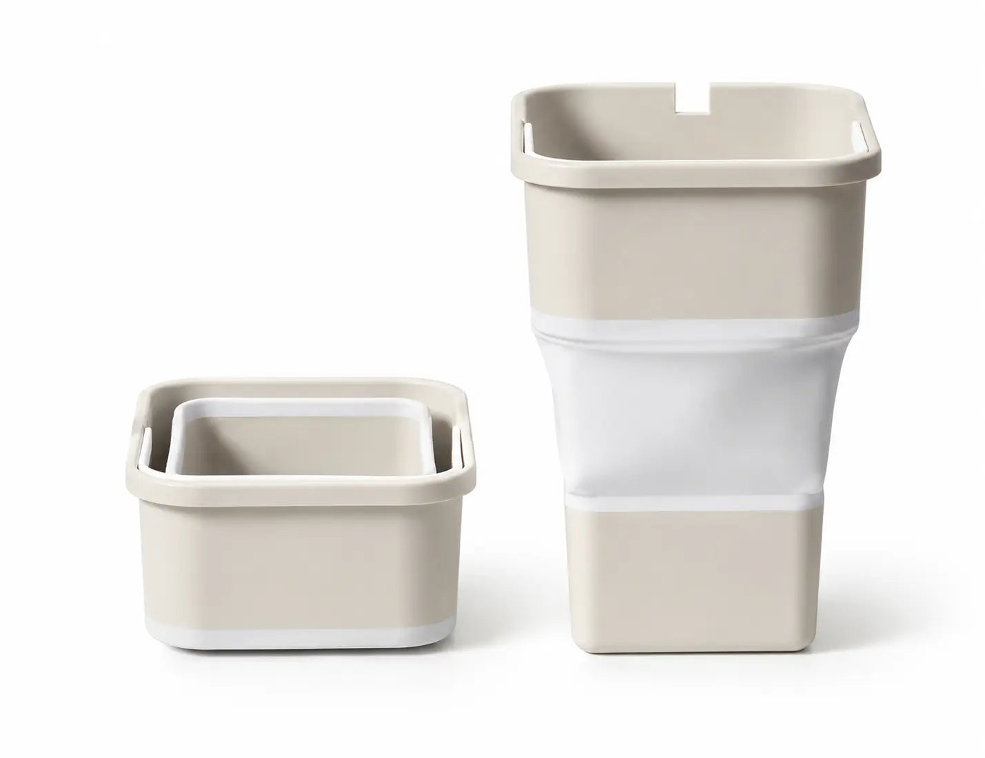 Collapsible Car Trash Can with Hidden Trash Bag Storage, Compact Folding Garbage Bin for Car, Camping, Picnic, Beach, Drinks and Small Items