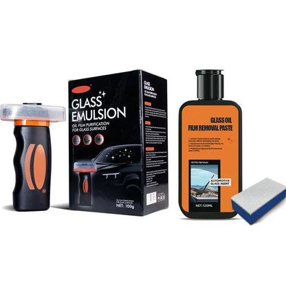 Car Glass Cleaner Gel & Foam Windshield Watermark Remover Anti-Fog Coating, Fast Cleaning Rainproof for Car Glass Windows