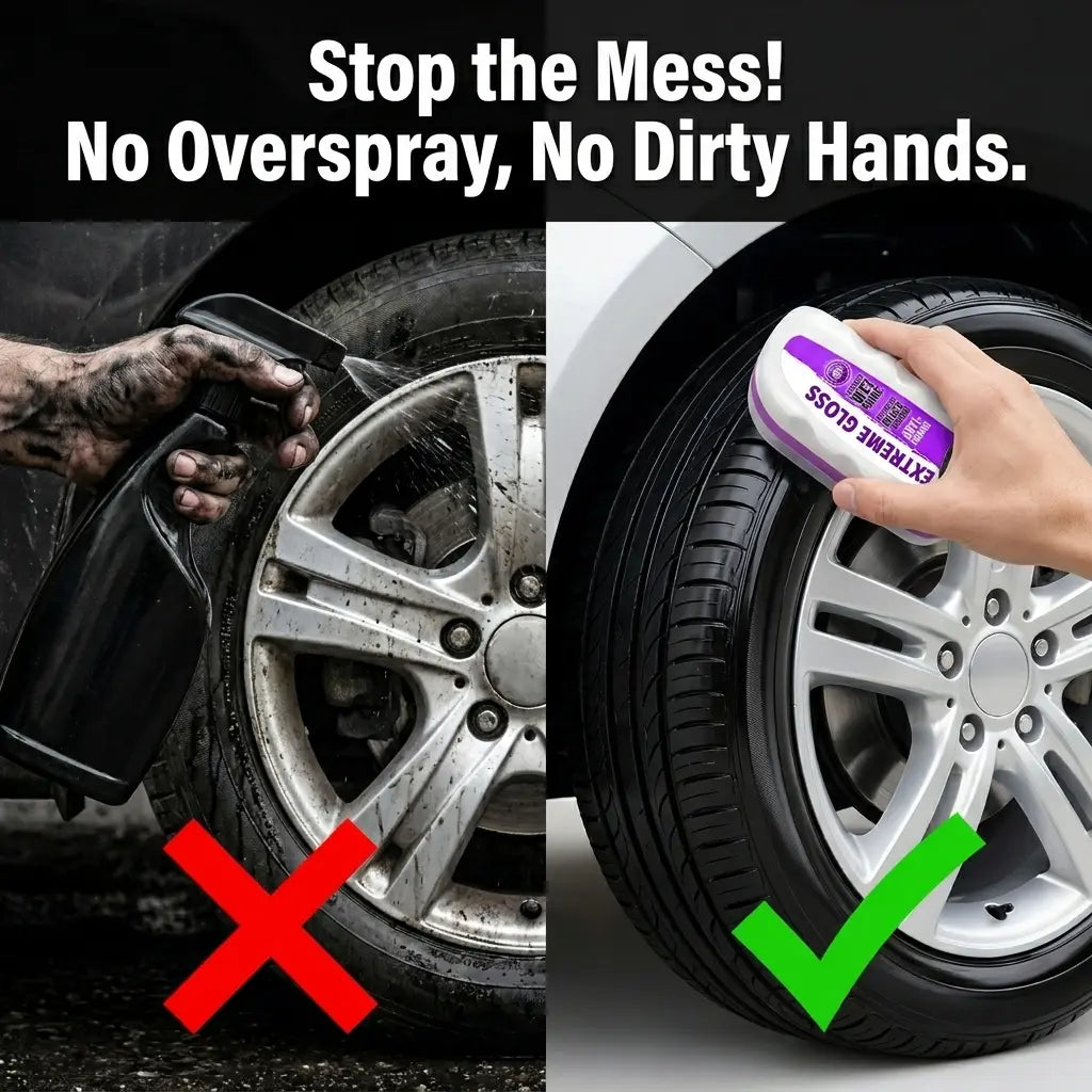 Tire Gloss Protectant, High-End, Long-Lasting, Durable Tires Shine Wax, Maintenance Coating, Keeps Tires Shiny over Time