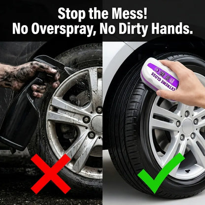 Tire Gloss Protectant, High-End, Long-Lasting, Durable Tires Shine Wax, Maintenance Coating, Keeps Tires Shiny over Time
