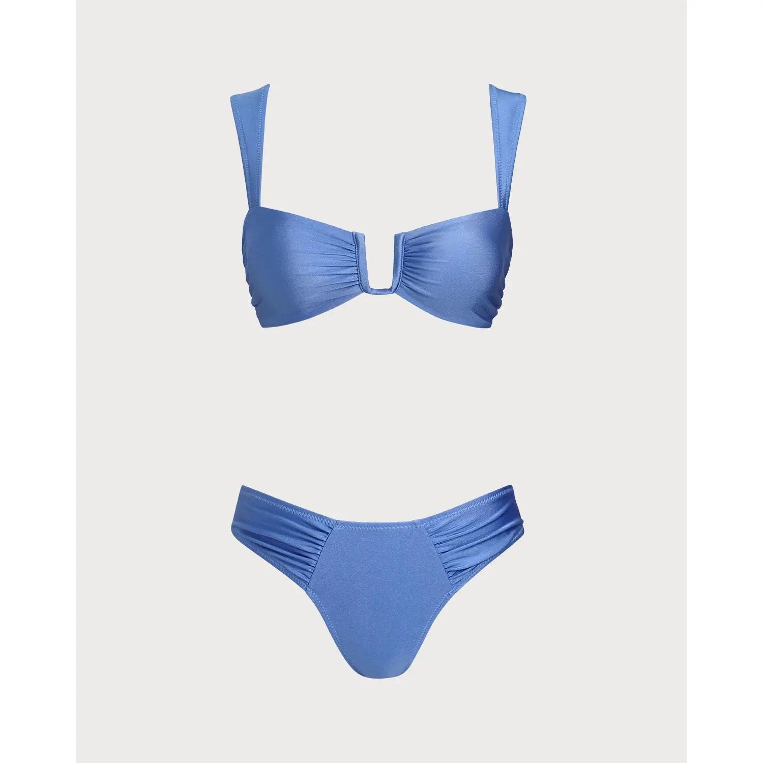 Blue Triangle High Stretch Bikini Set