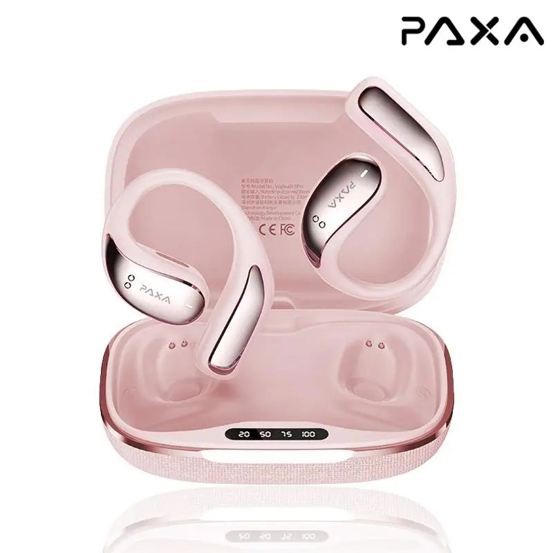 【Free Shipping】Paxa Vogbuds 5 Pro OWS Smart Voice Assistant Headset,Dynamic Stereo Sound Earbuds with ENC Call Noise Canceling Mic, Digital Battery Display