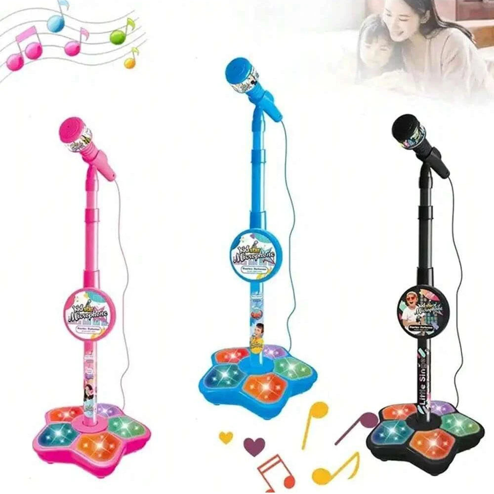 Kids Microphone Stand Toy Portable Children'S Karaoke Electronic Durable Party Karaoke Microphone Stand, Kids Karaoke Machine