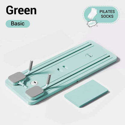A1 Pilates Board with Yoga Socks - Pilates Equipment Set, Multifunctional Foldable Home Pilates Board, 5-In-1 Pilates Skateboard，Summer Wins Summerwins