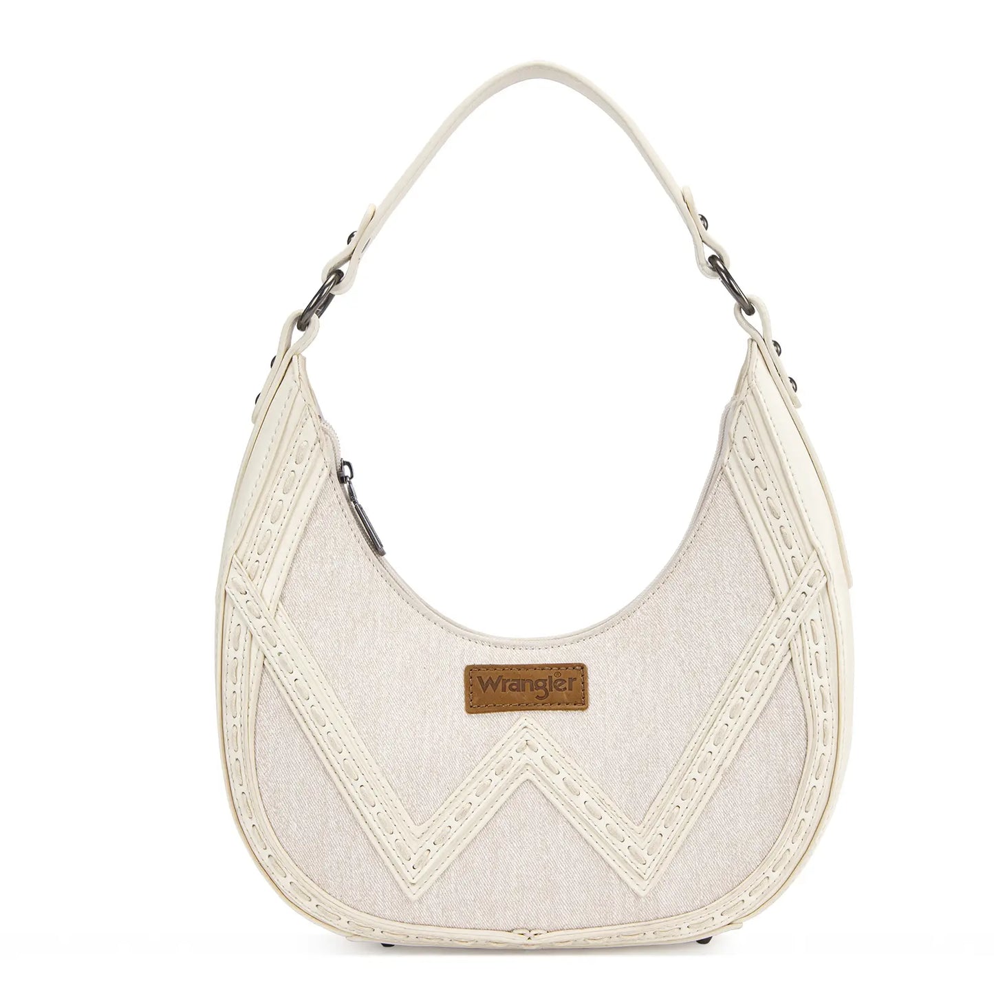 Wrangler Western Contrast Stitch Chevron Hobo Shoulder Bag