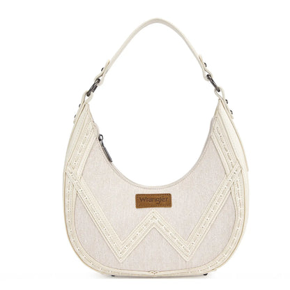 Wrangler Western Contrast Stitch Chevron Hobo Shoulder Bag