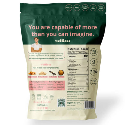 Wellious Protein Powder - Real Vanilla