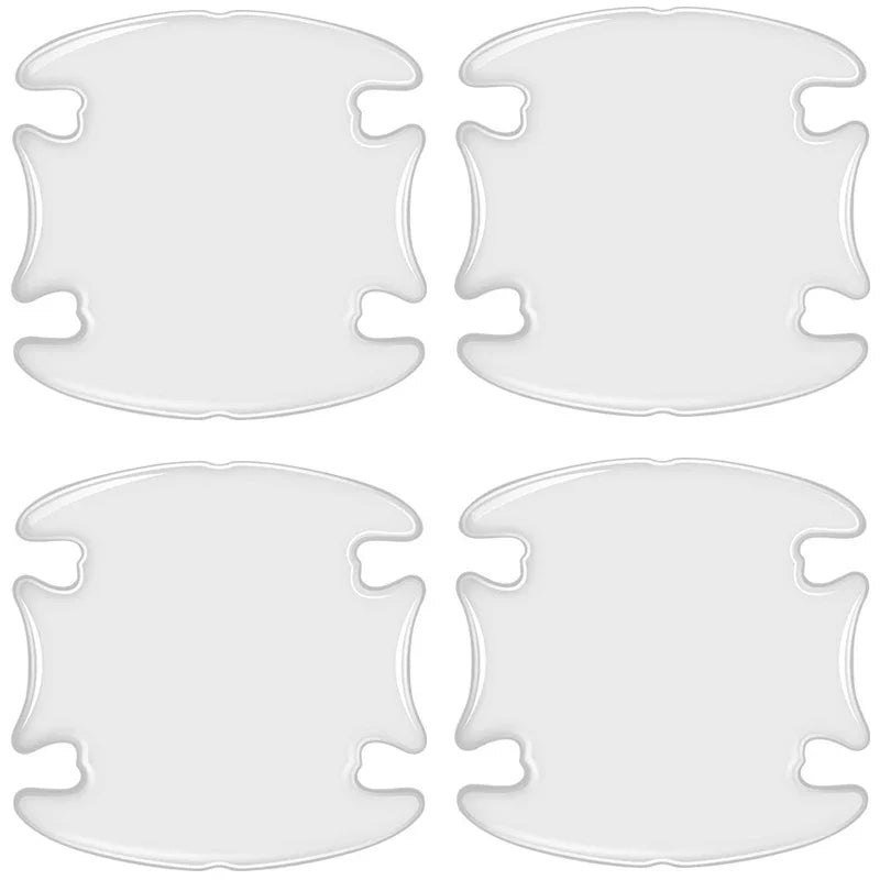 Car Door Handle Bowl Scratch Transparent Stickers Protective Invisible Silicon Rearview Mirror Anti-Collision Protection Strip