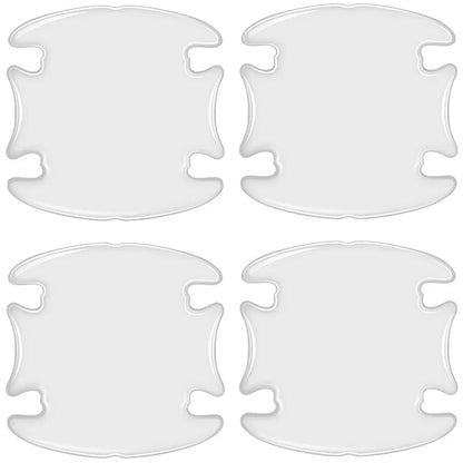 Car Door Handle Bowl Scratch Transparent Stickers Protective Invisible Silicon Rearview Mirror Anti-Collision Protection Strip