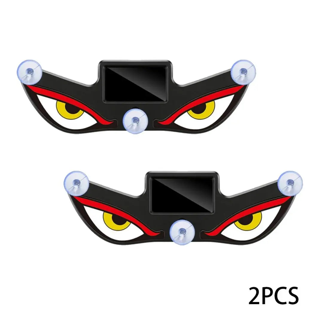 3PCS Devil Eyes LED Car Sign, Dynamic Windshield Light USB Powered, Stand Out at Night Easy Install, for Car Shows Night Driving Car Lovers