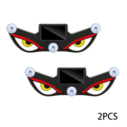 3PCS Devil Eyes LED Car Sign, Dynamic Windshield Light USB Powered, Stand Out at Night Easy Install, for Car Shows Night Driving Car Lovers