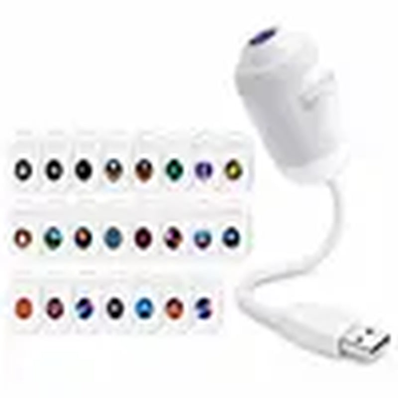 2-In-1 Galaxy Projector Night Light, USB Starry Sky Night Light Projector with Adjustable Brightness, Hd Smart Dynamic 5D Holographic Night Light Projector (With 3/6/12/24 Films)
