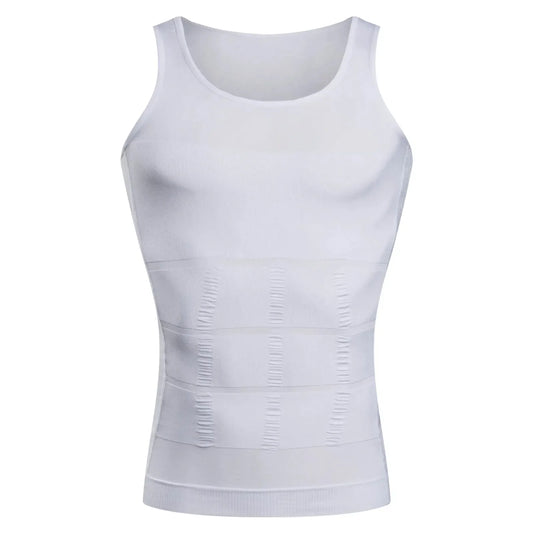 INSELLE Men Body Shaper Slimming Compression Vest Undershirt Seamless Waist Trainer Tank Top Belly Control Weight Loss Shapewear