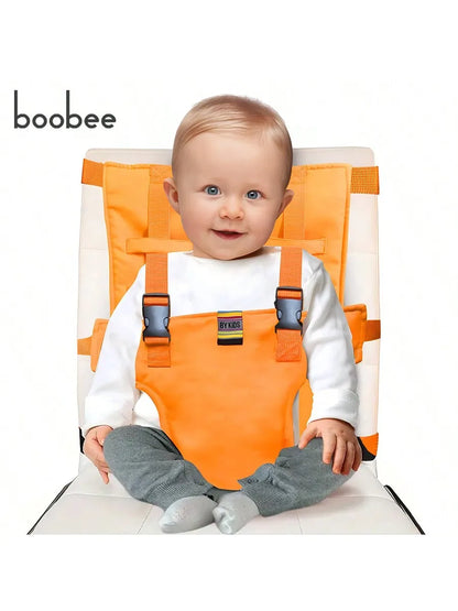 1Pc Baby Heightened Dining Chair Safety Belt, Kidsren'S Universal Fixed Belt Outing Chair Strap - Washable, Portable and Foldableable, Fabric Safety Belt, Travel Safety Belt Seat, Anti-Fall Safety Belt, Perfect Baby Shower Gift for Babies.