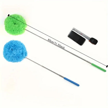 Ceiling Fan Cleaner with Extendable Pole, Adjustable & Detachable Blades, for High Ceilings, Windows and Furniture