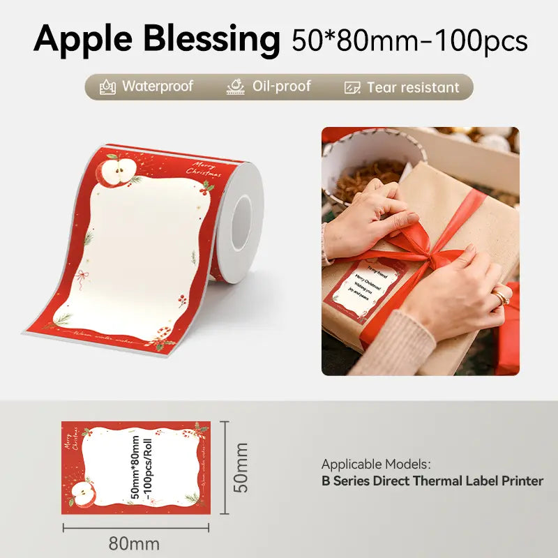 NIIMBOT Labels for B-Series Thermal Label Printer, Thermal Label Tape for Marson Jar/Bakery/Grocery/Barcode/Return Address/Small Business,Back to School,Back to School Haul