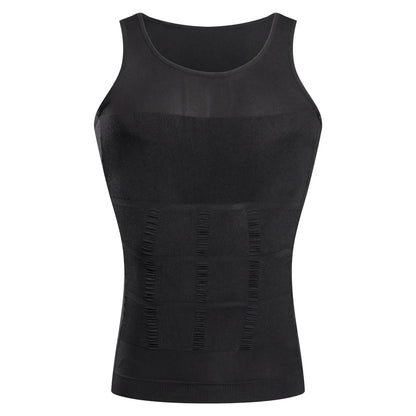INSELLE Men Body Shaper Slimming Compression Vest Undershirt Seamless Waist Trainer Tank Top Belly Control Weight Loss Shapewear