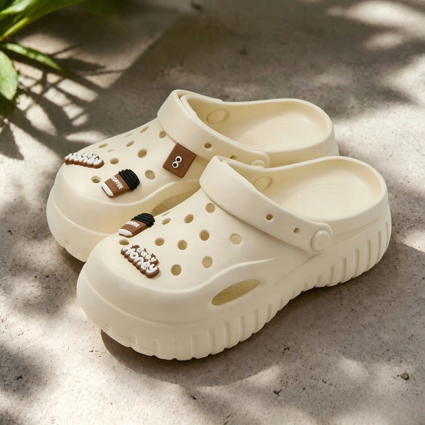 GRIP&GO Women'S EVA Clogs - No-Buckle, Easyslide, Comfi, Footbed Design, Decorated with Various Elements, Durable, Non-Slip Sole, Breathable, Comfortable Slide Slippers for Home & Outdoor Walking, No-Buckle Women'S Clogs, Easyslide Women'S Clogs