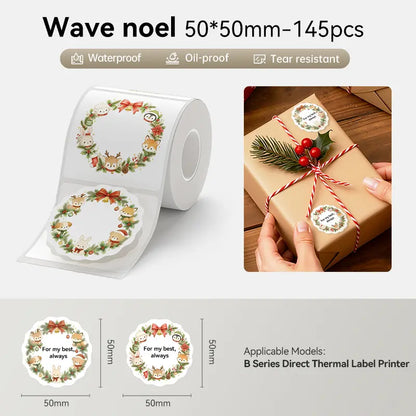 NIIMBOT Labels for B-Series Thermal Label Printer, Thermal Label Tape for Marson Jar/Bakery/Grocery/Barcode/Return Address/Small Business,Back to School,Back to School Haul