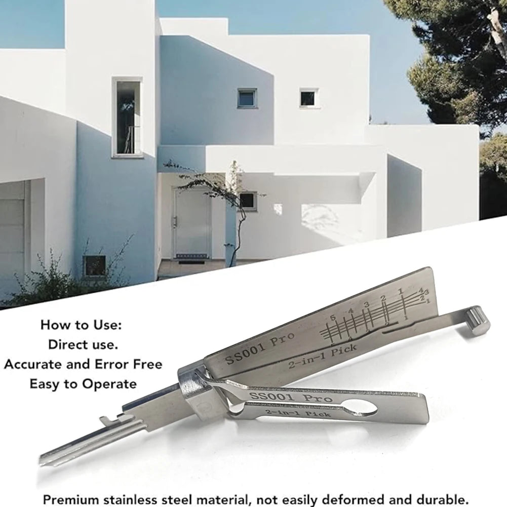 Stainless Steel Key Decoder Precision Hook and Pickup Hand Tool O-Ring Pickup Repair Kit Available Hook Hand Measuring Tool Kits