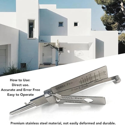 Stainless Steel Key Decoder Precision Hook and Pickup Hand Tool O-Ring Pickup Repair Kit Available Hook Hand Measuring Tool Kits