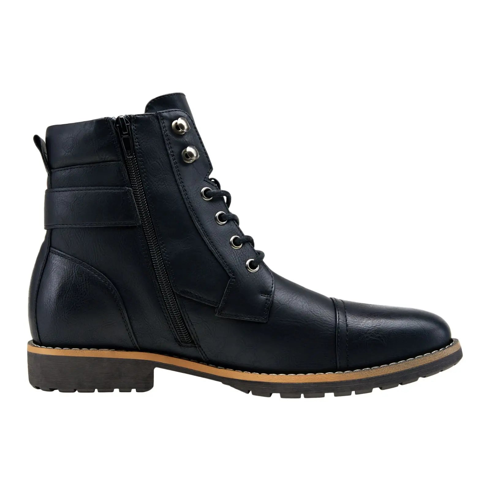 Men'S Boots Casual Dress Boots for Men Brown Boots Mens Motorcycle Combat Ankle Oxford Boots