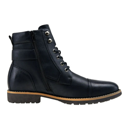 Men'S Boots Casual Dress Boots for Men Brown Boots Mens Motorcycle Combat Ankle Oxford Boots