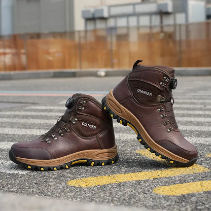 Fashion Safety Shoes Men'S Work Steel Toe Shoes Indestructible Protective Shoes Puncture-Proof Security Footwear Slip-Resistant Shoes Work Life Waterproof Shoes Wear Resistant Roofing Shoes,Father'Sdaygifts